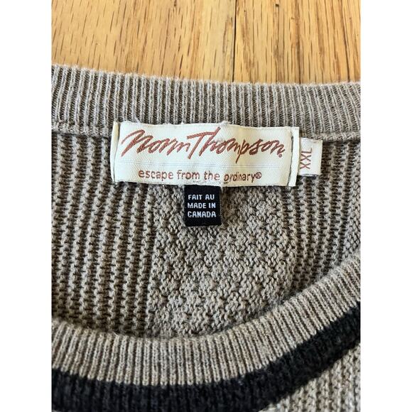 Vintage Norm Thompson Sweater Mens XL 3D COOGI Style 90s Knit Oversize Pullover - Picture 4 of 4